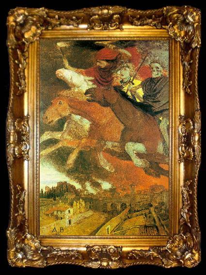 framed  Arnold Bocklin War, ta009-2